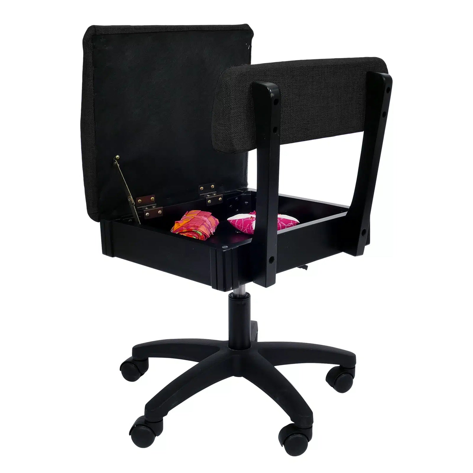 Baroness Black Hydraulic Arrow Chair