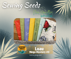 Mystery Five-O Luau Sewing Seeds Kit, 65x83, Includes binding