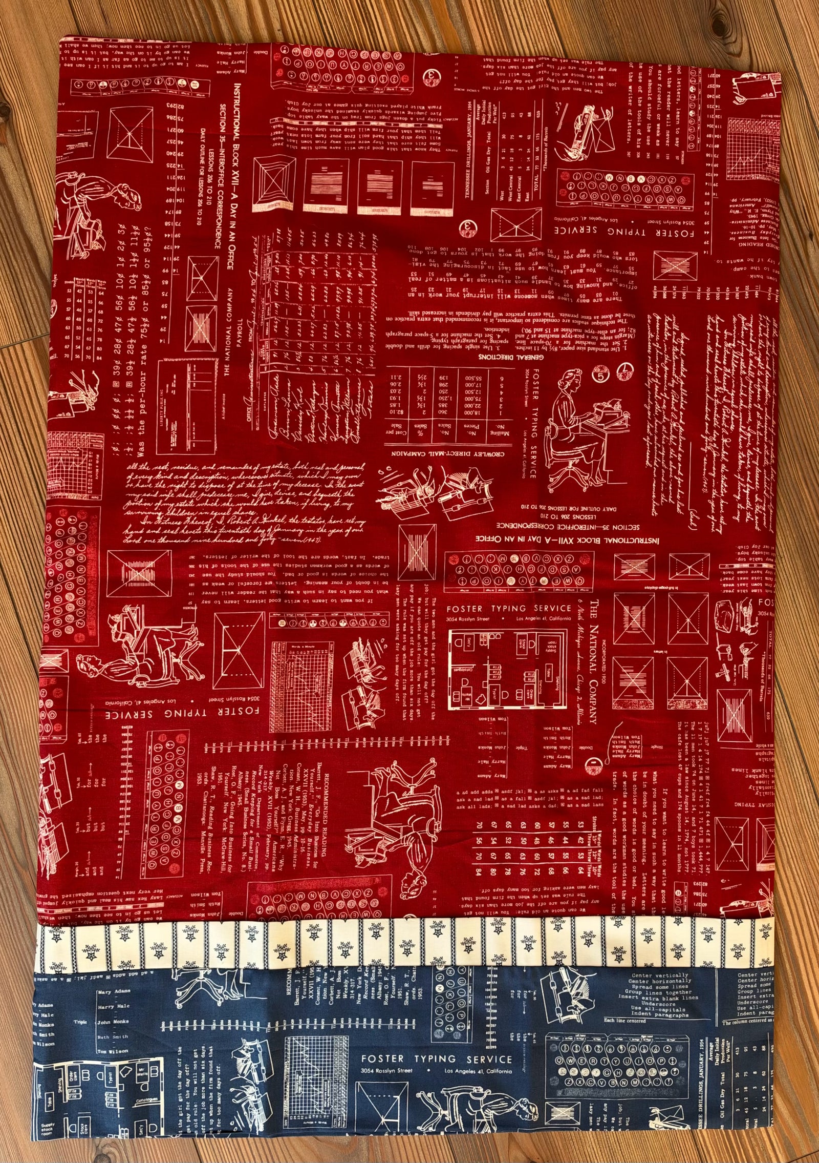 Type/ography Pillowcase Kit, Includes pattern