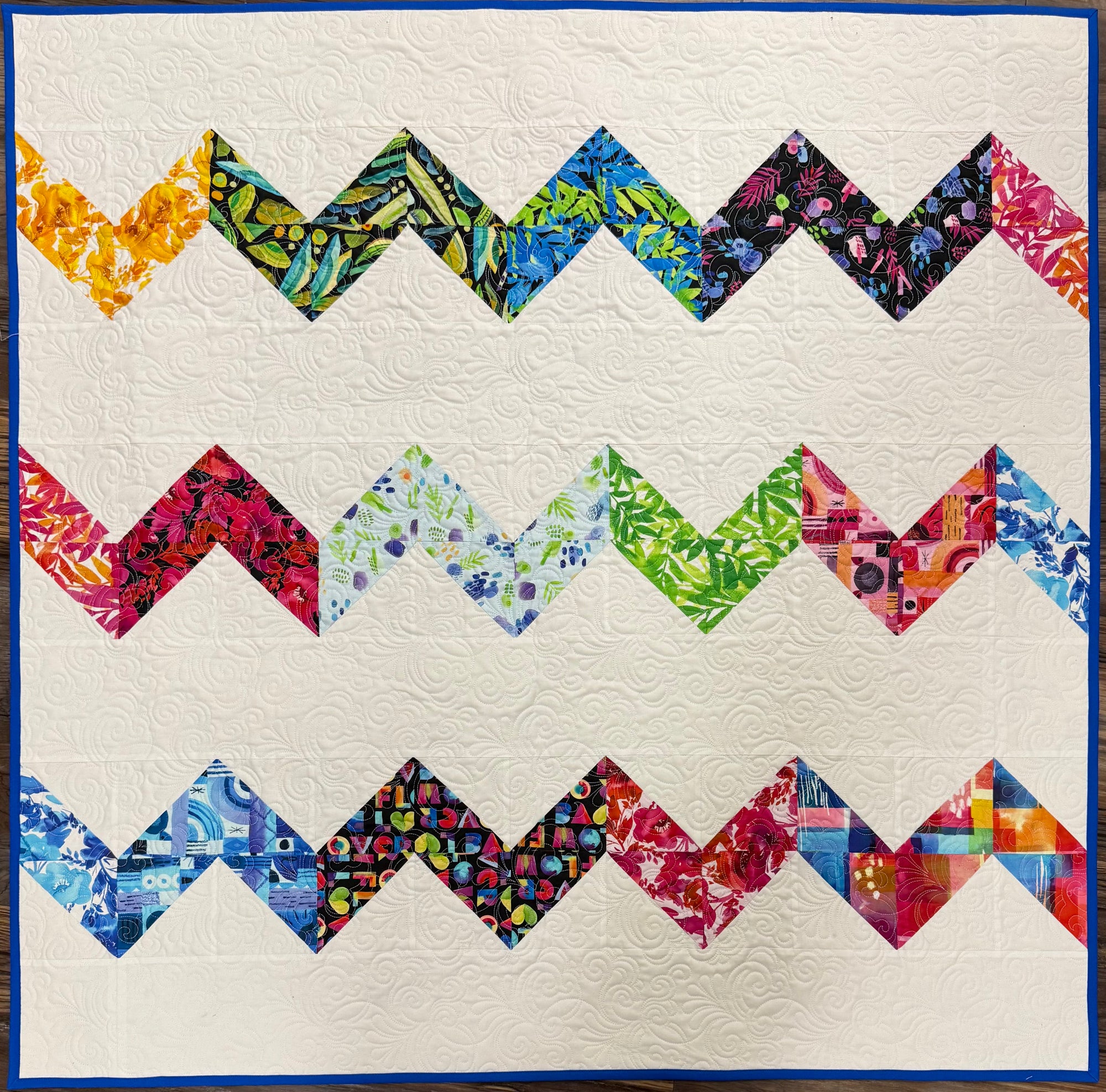 Rik Rak Kit, 44.5" x 44.5", Pattern & Binding Included