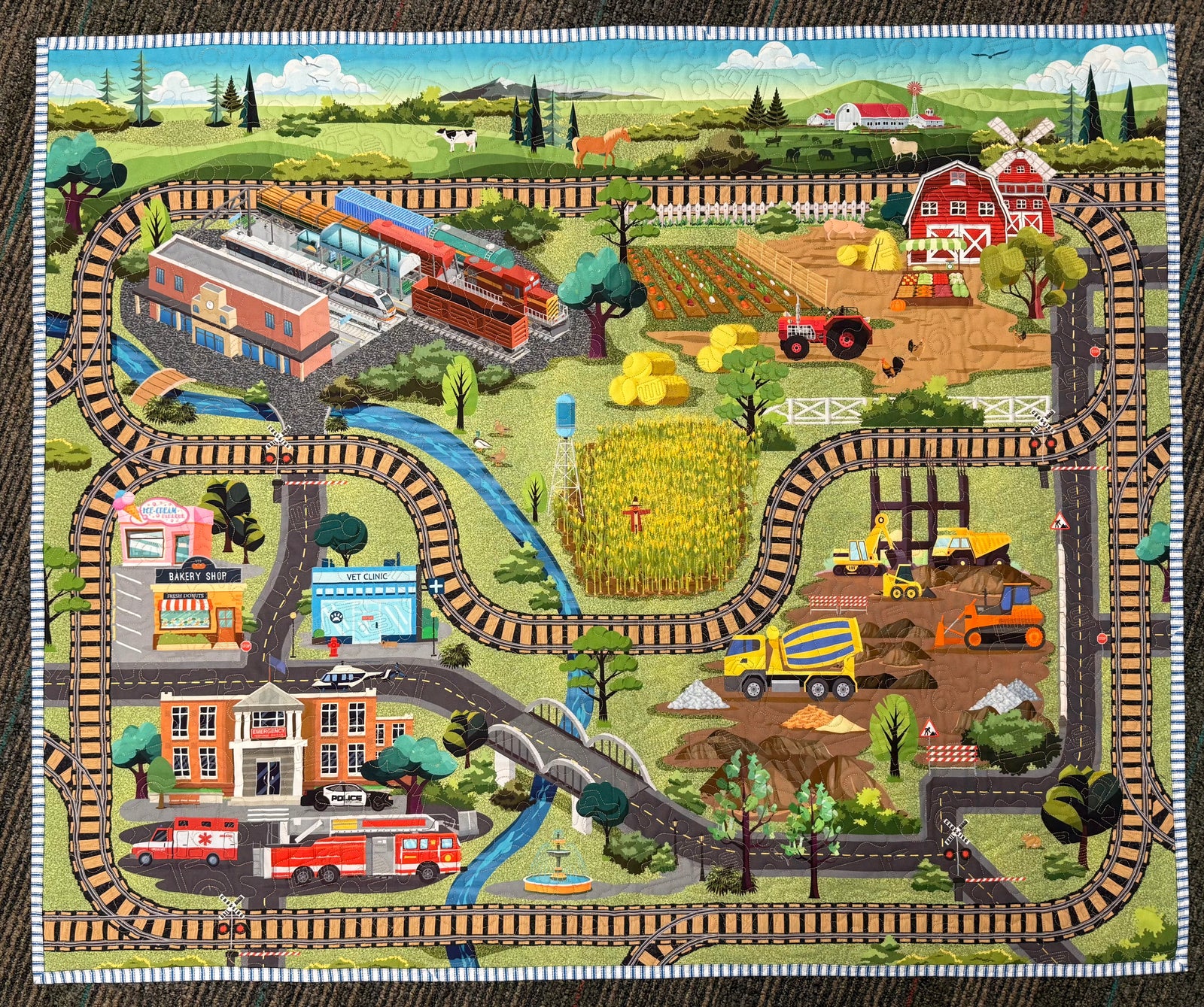 Playmat Kit, 36" X 43", Binding & Backing Included