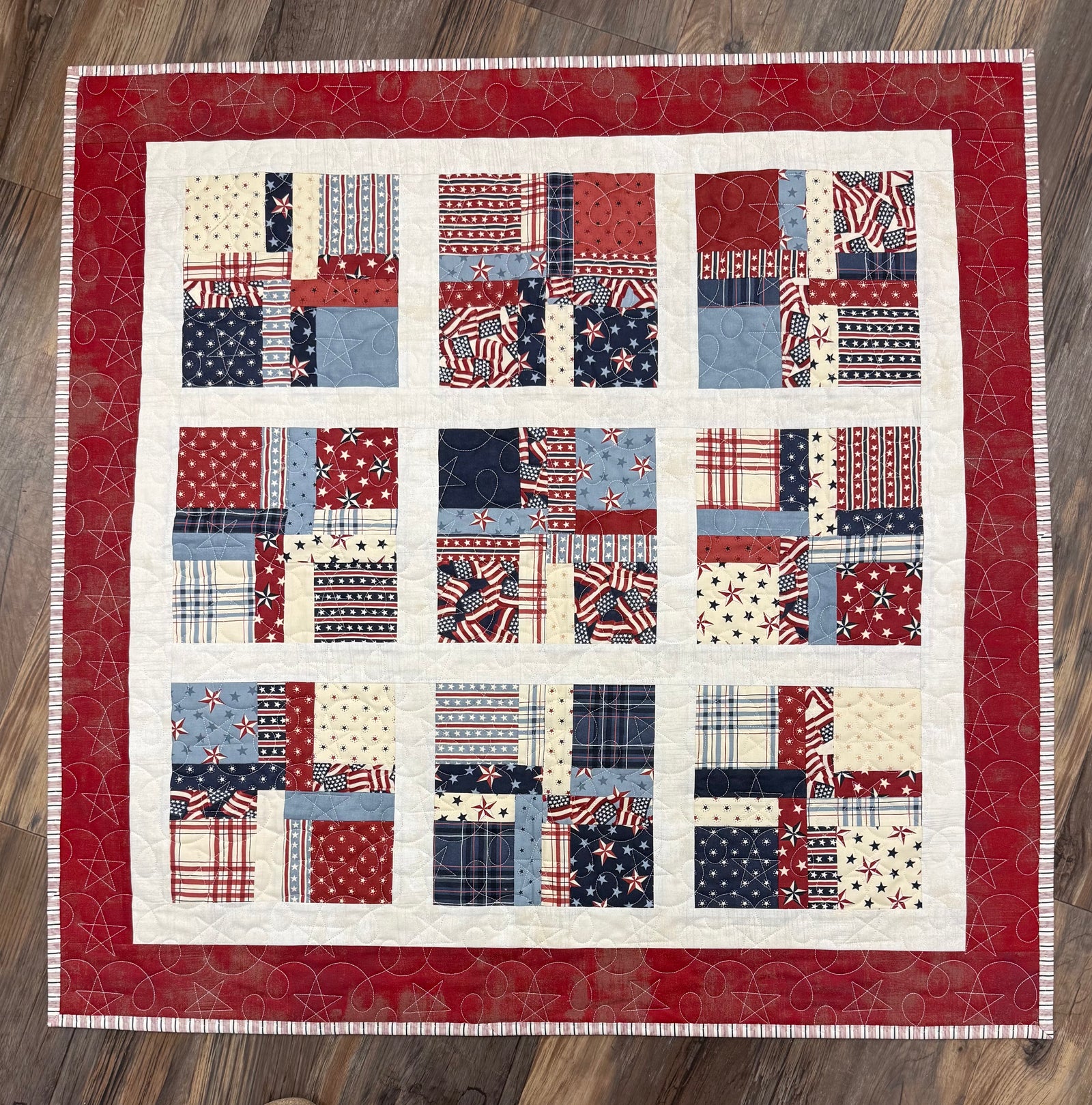 Knots Kit, 36" x 36", Pattern & Binding Included