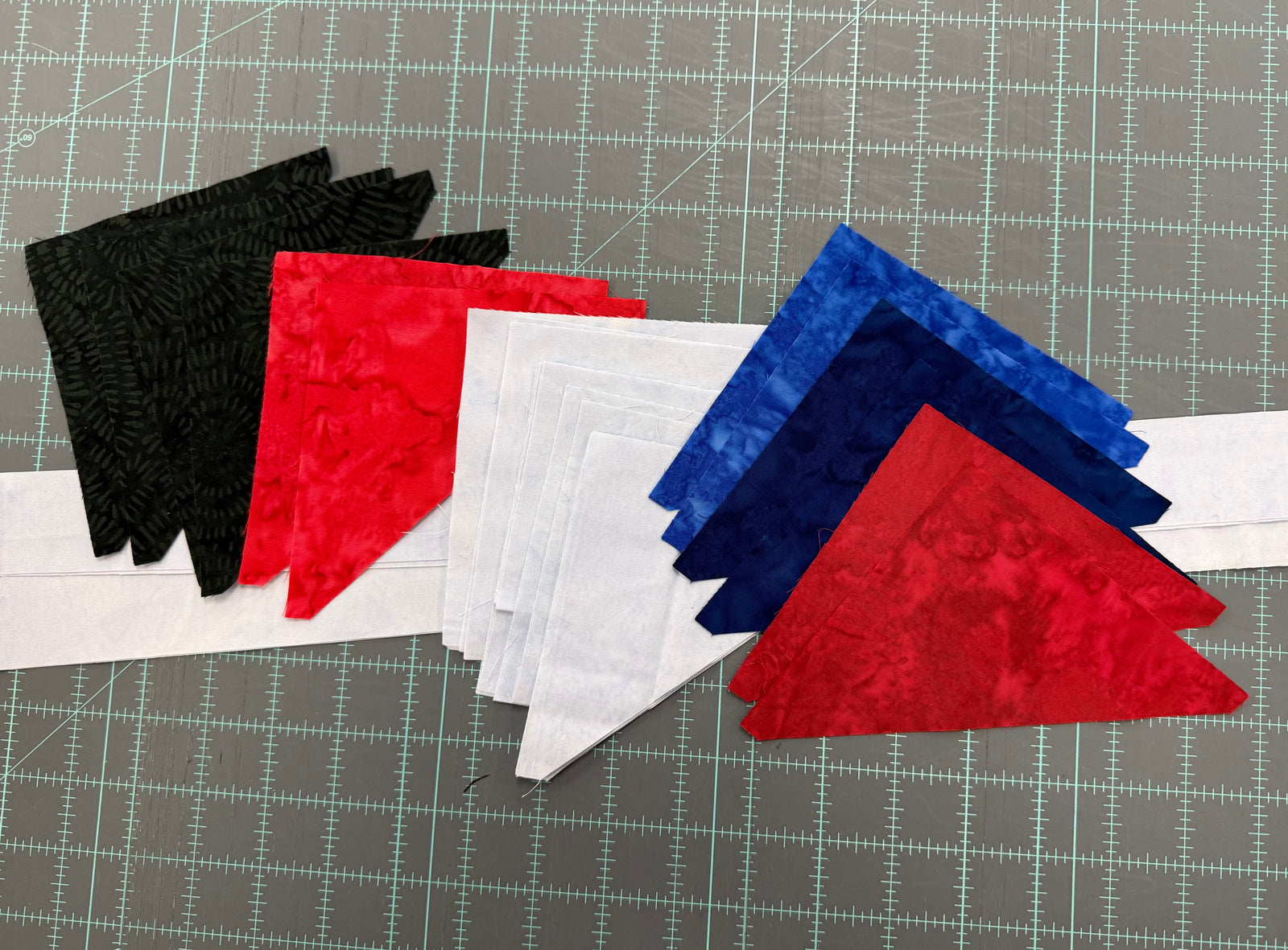 Red, White and Sewn Border Kit