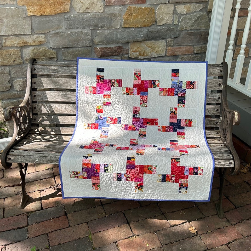 Pinwheel Kit, 34.5 x 44.5, Pattern & Binding Included