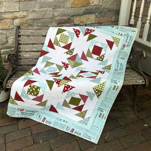 Loony Throw Size Quilt Kit, 59x75, Pattern & Binding Included