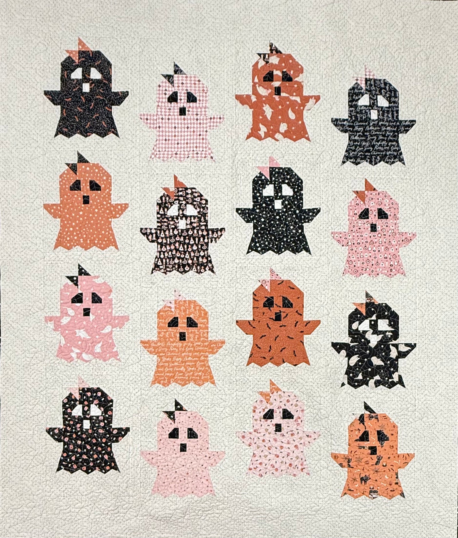 Boo! Quilt Kit, 55.25x64.75 Includes fabric for top, binding & pattern