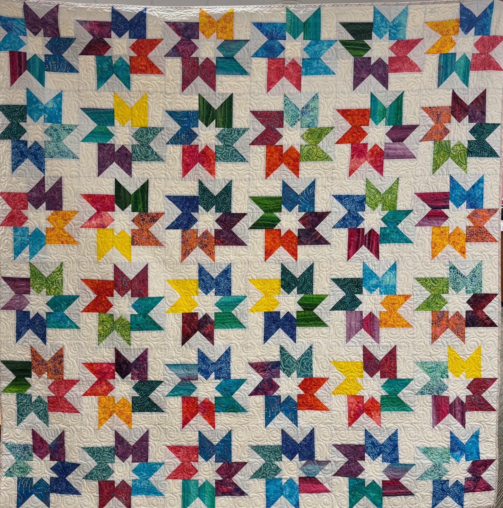 Cosmic Crush Sunburst Batiks Kit, 90 x 90