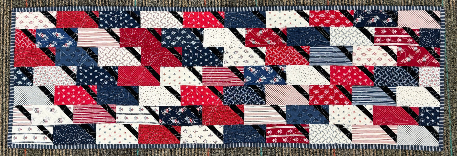 Lil' Dina Kit, 14" x 42.5", Pattern & Binding Included