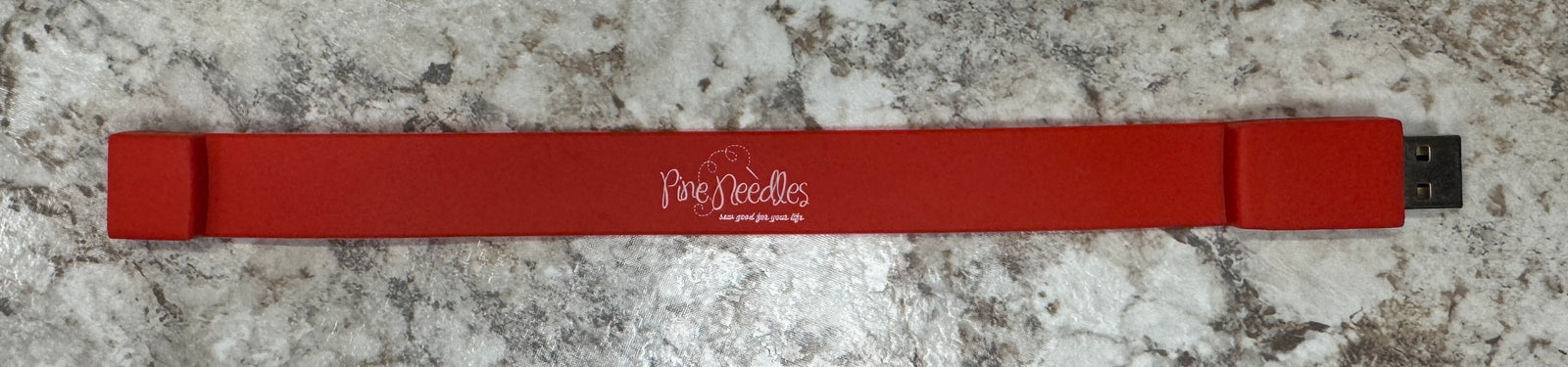2GB Flash Drive Bracelet, Red/White