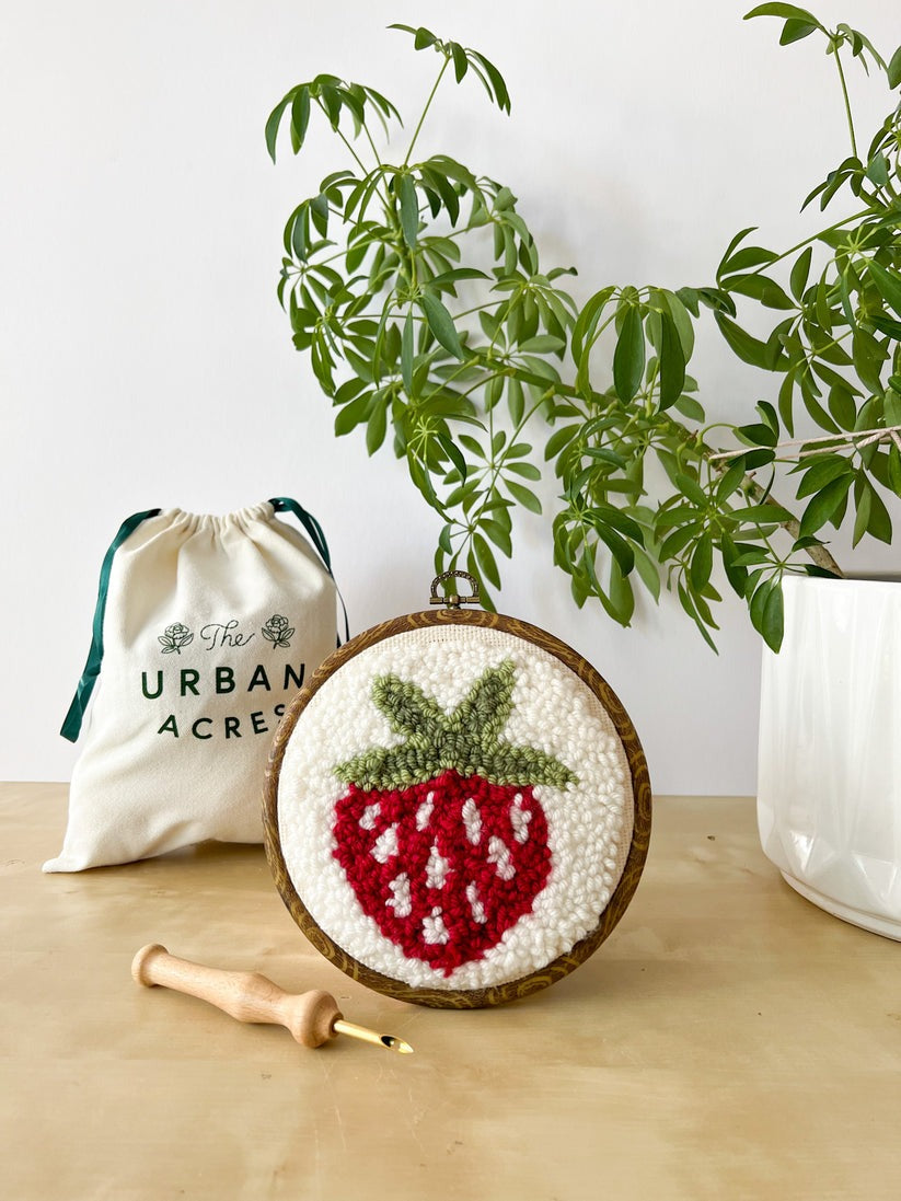 Strawberry Punch Needle Kit - Beginner Kit