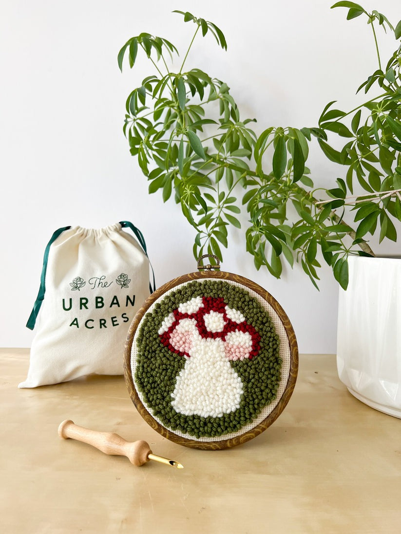 Mushroom Punch Needle Kit - Beginner Kit