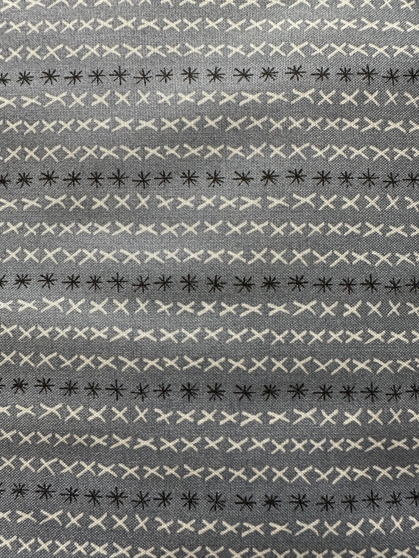 Graphite Cross Stitch Stripe