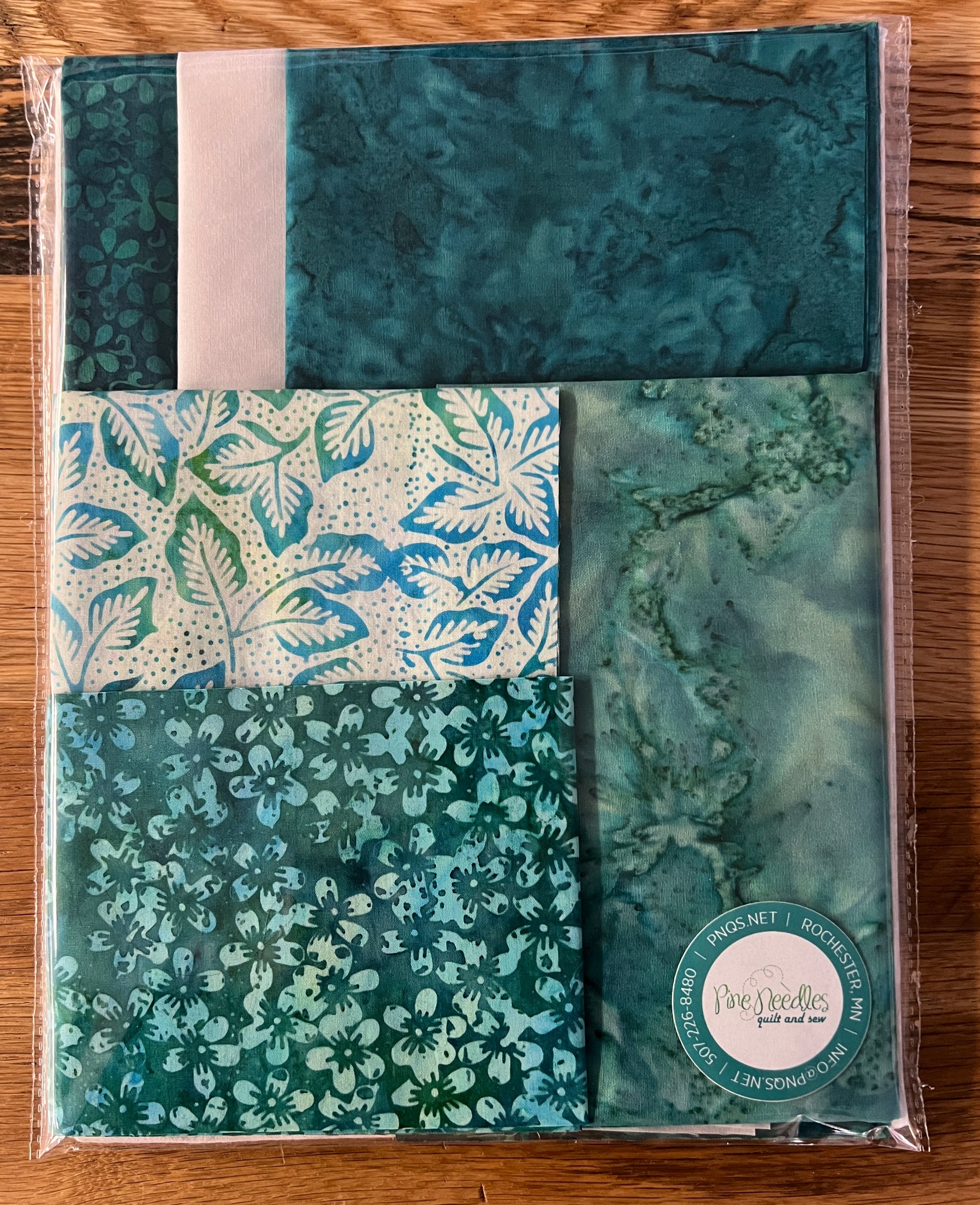 Mini Mystery Kit: Teal Twist Batik