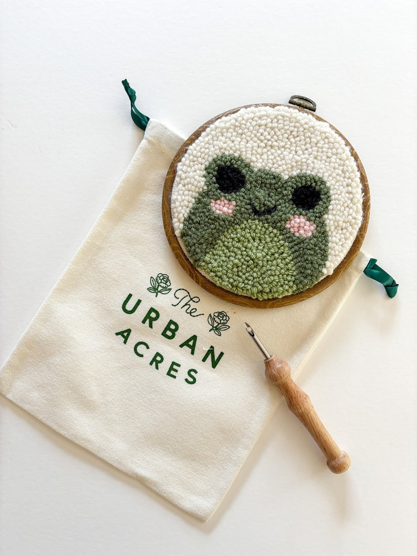 Frog Punch Needle Kit - Beginner Kit