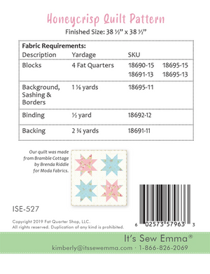 Honeycrisp Quilt Pattern