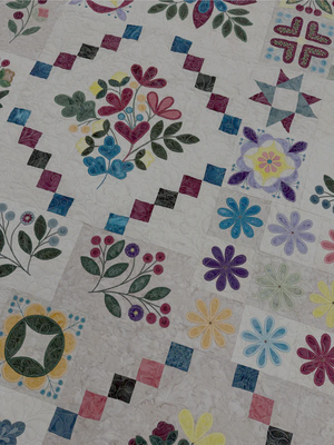 Summer Whimsy ME Project, 66 x 80, Pattern & Binding Included