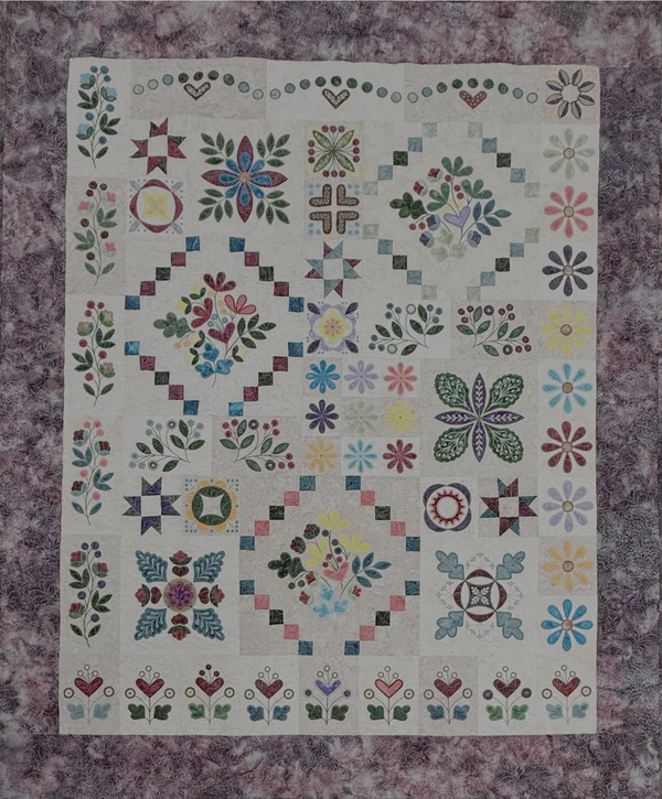 Summer Whimsy ME Project, 66 x 80, Pattern & Binding Included