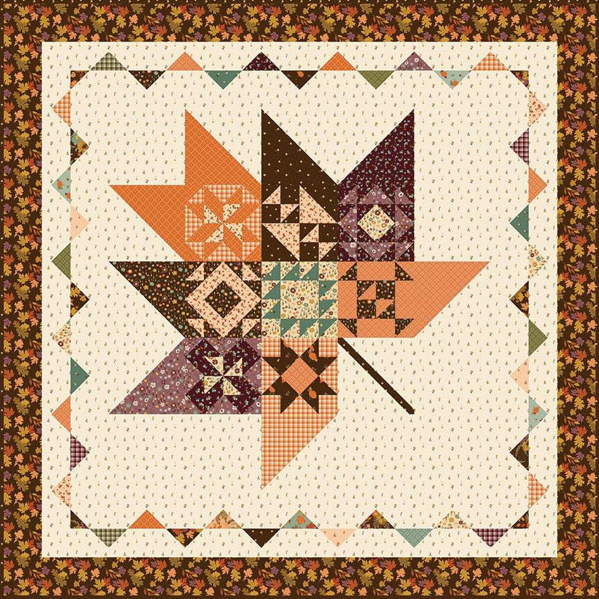 Pressed Leaves Quilt Kit