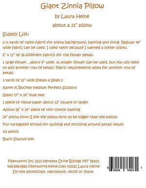 Giant Zinnia Pillow