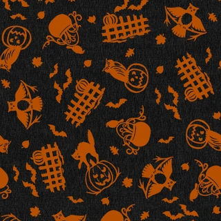 Pumpkin Grove Spooky Fences - Black/Orange