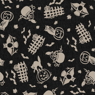 Pumpkin Grove Spooky Fences - Black/Tan