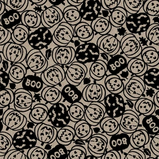 Pumpkin Grove Spooky Pumpkins - Tan/Black