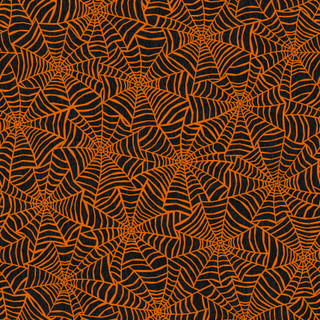Pumpkin Grove Spider Webs - Black/Orange