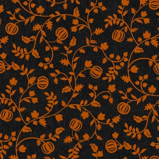 Pumpkin Grove Pumpkin Vines - Black/Orange