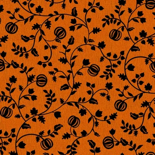 Pumpkin Grove Pumpkin Vines - Orange/Black