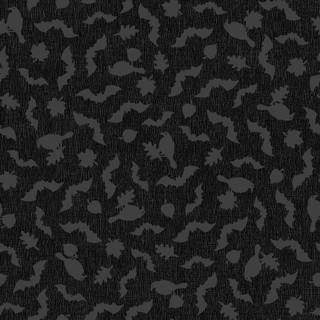 Pumpkin Grove Bats And Crows - Black