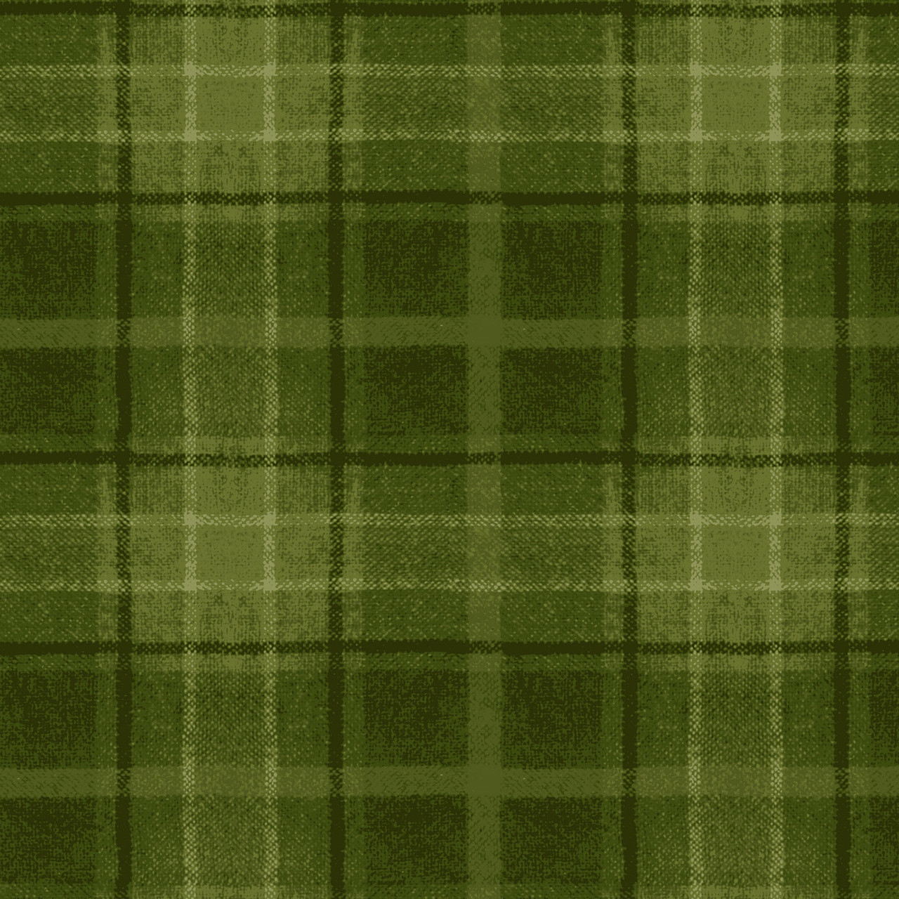 Snowtop Mountain Flannel Big Plaid - Green