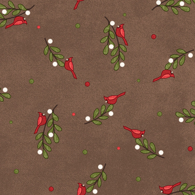 Snowtop Mountain Flannel Bunches - Brown