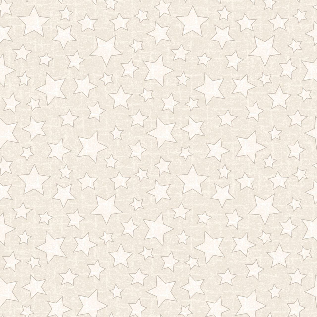 Snowtop Mountain Flannel Star - Cream