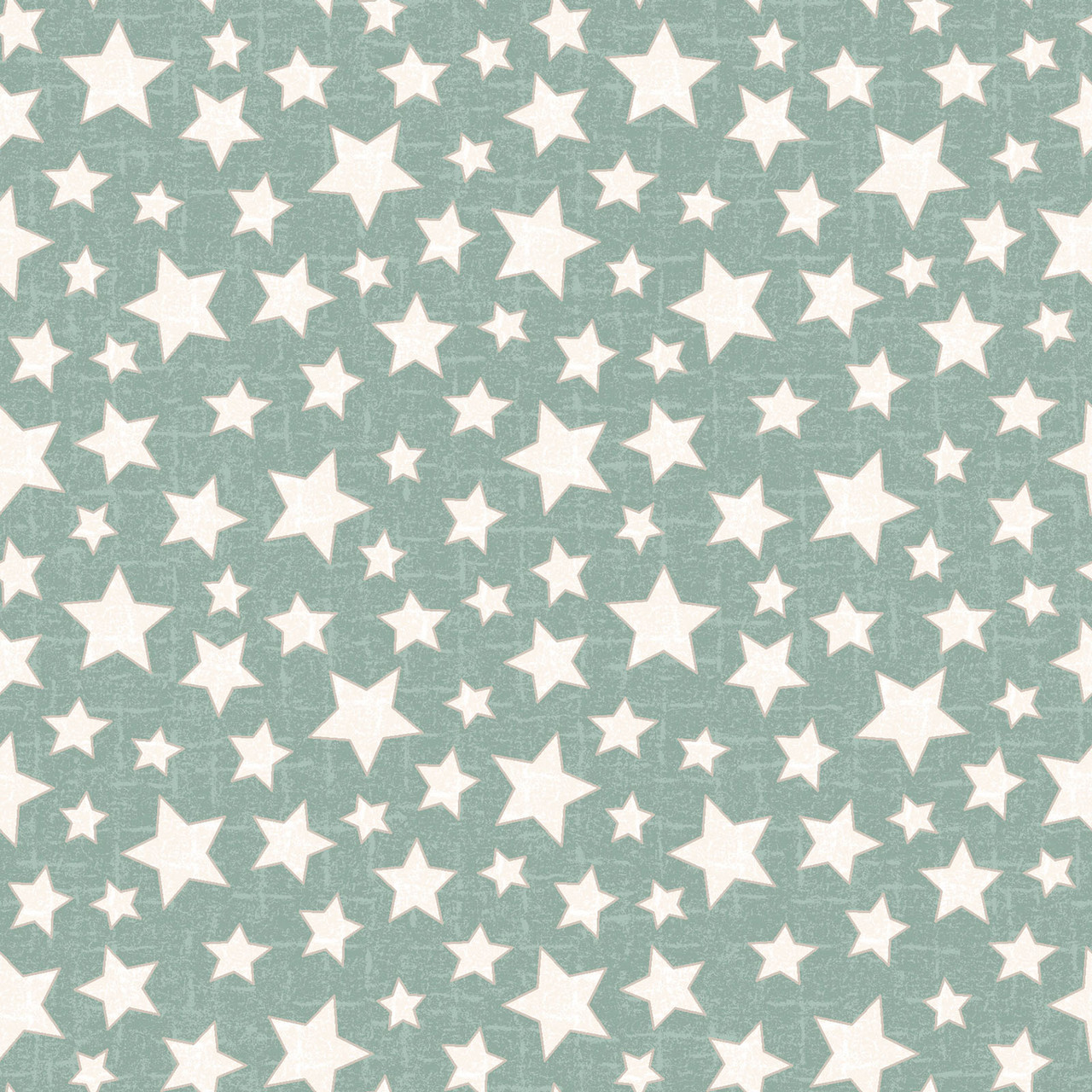 Snowtop Mountain Flannel Star - Aqua