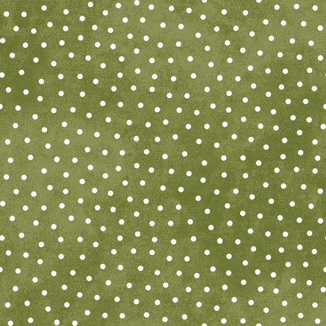Snowtop Mountain Flannel Dots - Green