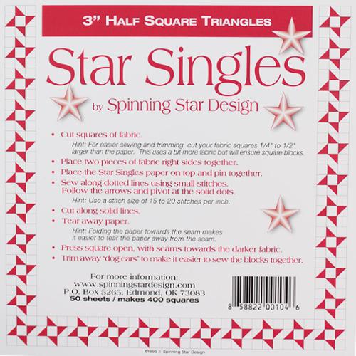 Half Square Triangle Singles 3"