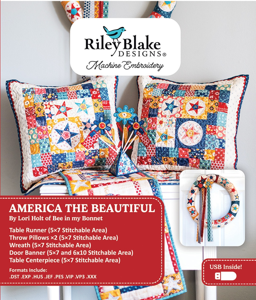 Machine Embroidery Americana America the Beautiful Projects