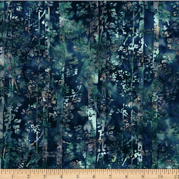 Teal Birch Trees