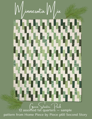 Quilt MN 26 GREENS 12 Fat Quarter Starter Kit