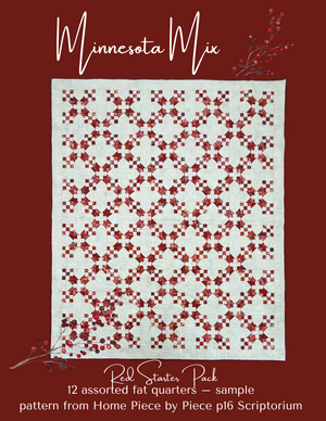 Quilt MN 26 REDS 12 Fat Quarter Starter Kit