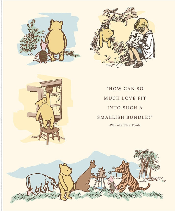 Winnie-the-Pooh Baby 35 1/2" x 43 1/2" Panel
