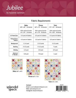 Splendid Speck Jubilee Quilt Pattern