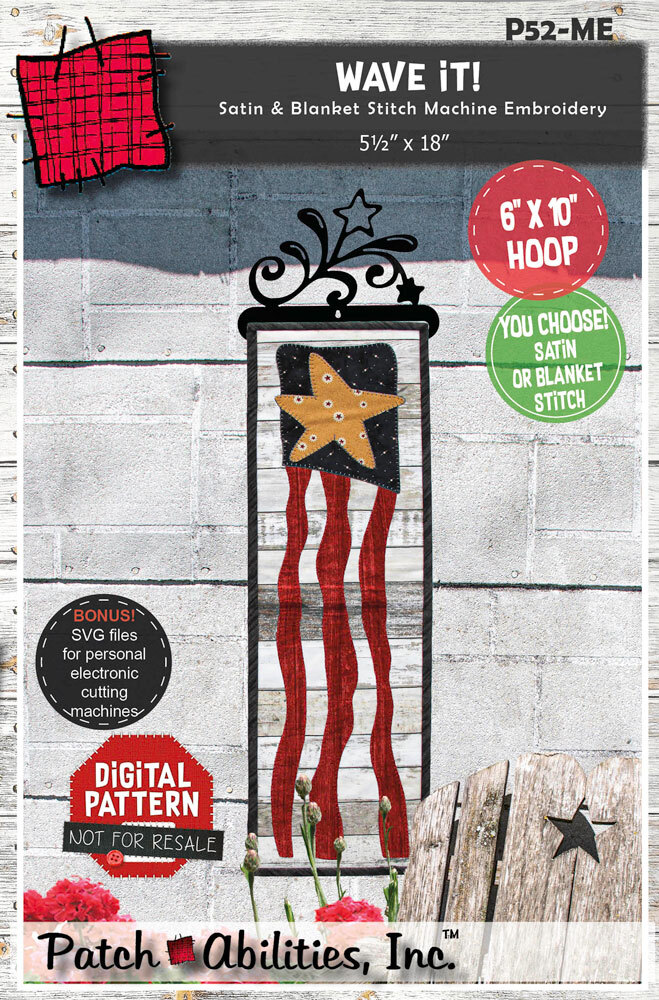 Wave It - Machine Embroidery