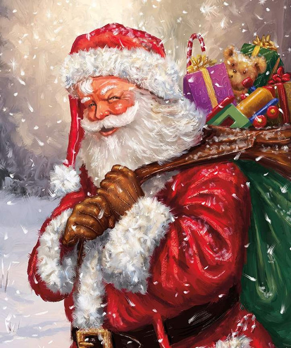 More Christmas Wishes Santa's Bag Panel