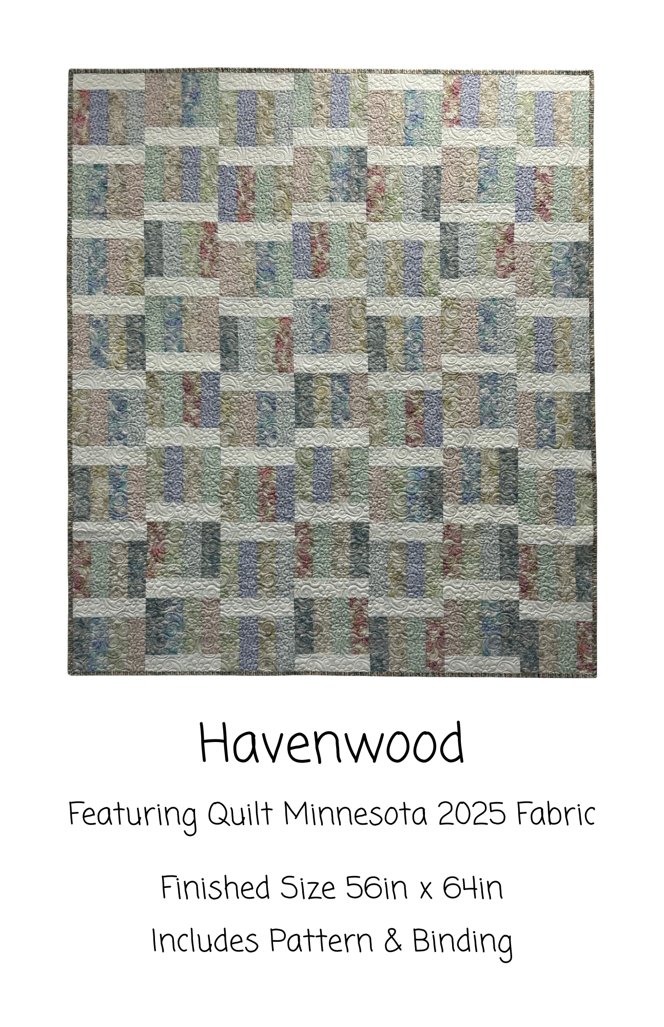 Havenwood Quilt Minnesota Kit, 56x64, Pattern & Binding Included