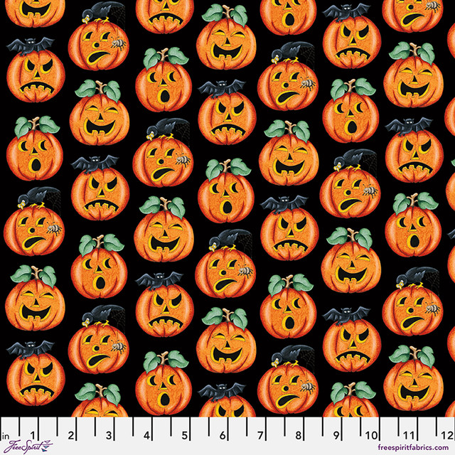 Moonlit Mischief Jack-O-Lanterns - Black