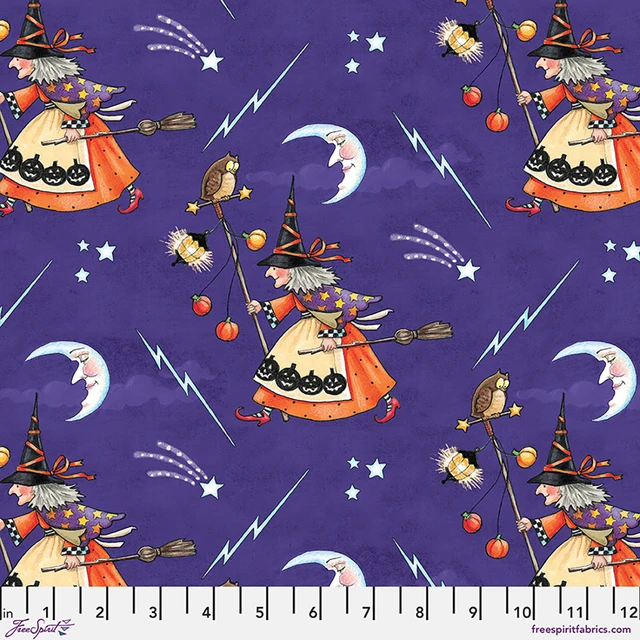 Moonlit Mischief Witchs Nightly Walk - Purple