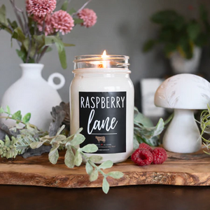 Raspberry Lane Candle | 13 oz Mason Jar