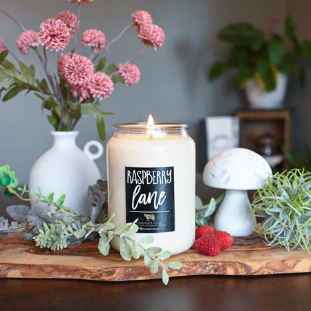 26 oz Apothecary Jar Raspberry Lane