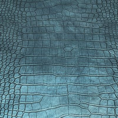 Faux Large Scale Crocodile- Blu/Grn 18 in x 54 in